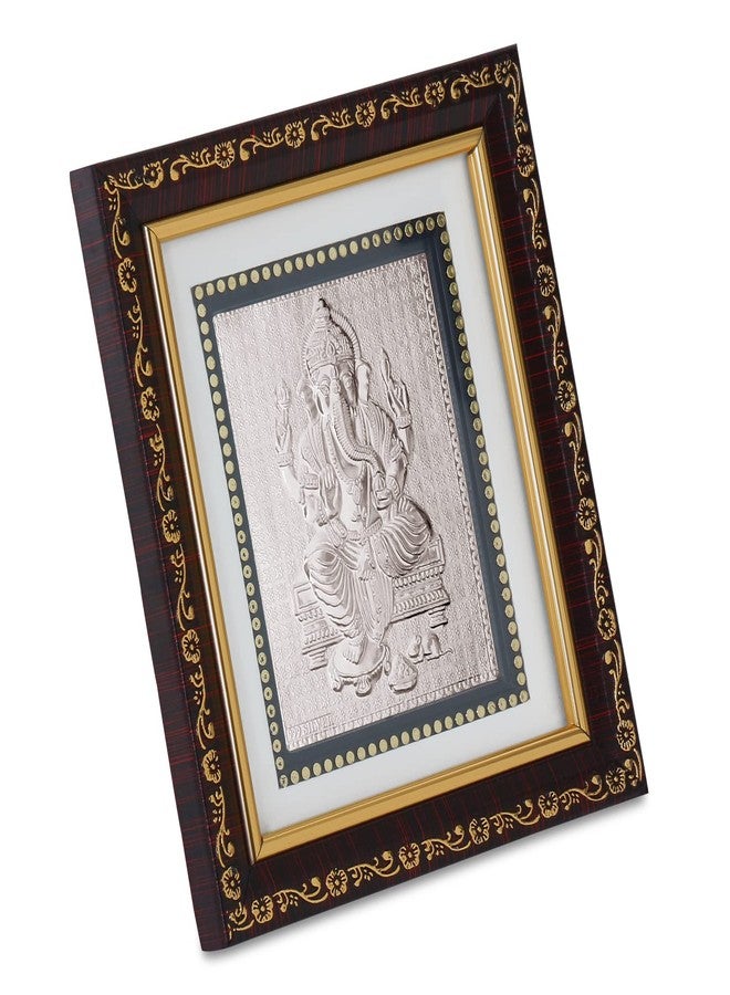 Osasbazaar Pure Silver Ganesh ji Photo Frame - 99% Purity Certified - Image 2